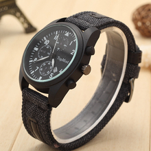 Man waterproof military watches accurate calendar 2016 fashion watches the new selling brand watch cloth belt