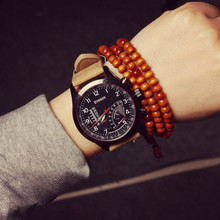 Clásico vintage piloto militar tendencia de moda de la estudiante relojes accesorios exterior para hombre reloj