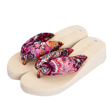 Excellent Quality 2016 HOT Casual Bohemia Women Sandal Platform Wedges Beach Flip Flops Home Slippers Relogio Feminino Mujer