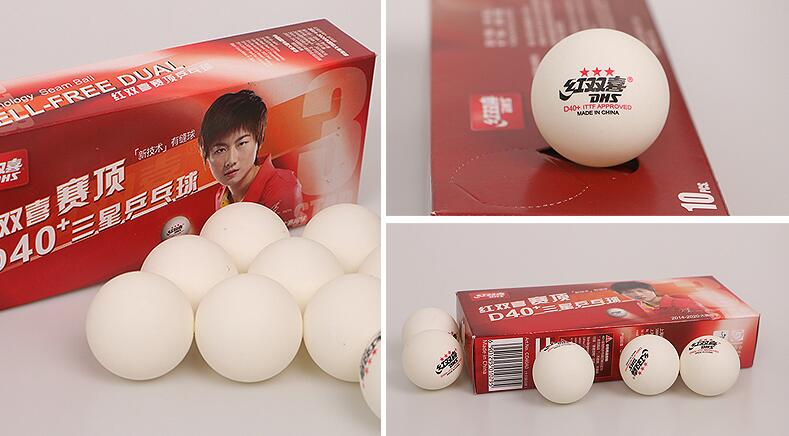 Description Picture 6 of item20Balls Newest DHS 3-Star Dingning D40+ Table Tennis Balls New Material Plastic Poly Ping Pong Balls