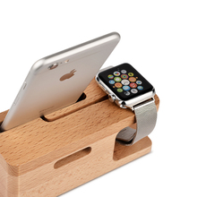 Portable Universal Wooden Phone Holder Watch Stand Holder Wooden Holder For Iphone Wrist Watch display Stand