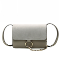 Concise 2016 New Plain Shoulder Bag Trendy Hoop Chain Ornament Ladies Simple Crossbody Bag Women Fashion