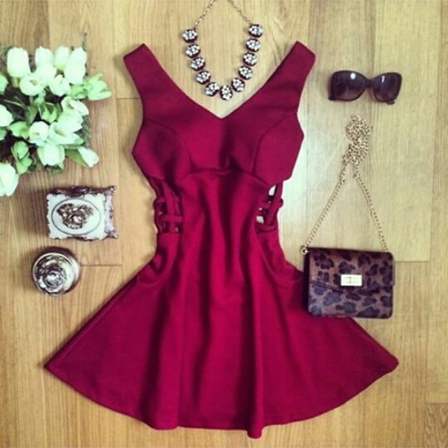 2015-Fresh-Red-Sexy-European-Style-Solid-Party-Mini-Dresses-Summer-Casual-Dress-Vestidos-sleeveless-deep