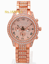 2015 Hot Sales Top Fashion Brand Luxury Watch Women Watches Rose Gold Casual Women Dress Quartz