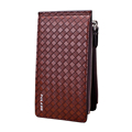 On Sale Fashion Brand Men Wallets Ultra large Capacity Double Zippers Bag Luxury Lady Purses Clutch