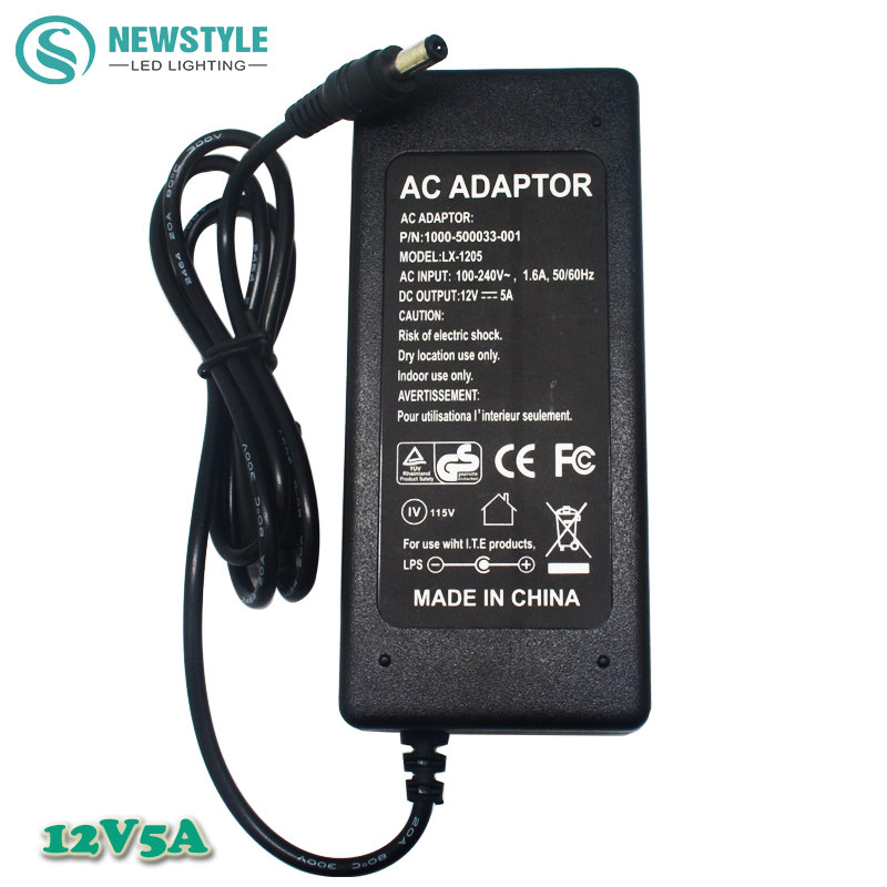 1pcs 12v 5a 60w led power supply led driver adapter transformer switch ac100 240v to dc12v power 1pcs 12v 5a 60w led power supply led driver adapter transformer switch ac100 240v to dc12v power