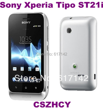 5pcs lot Unlocked Original Sony ST21i Xperia Tipo Smartphone Android OS WIFI refurbished free shipping