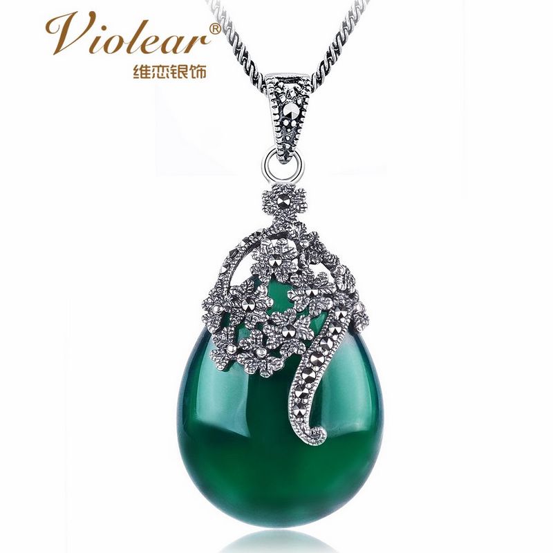 Bangkok silver handmade 925 pure silver jewelry thai silver agate