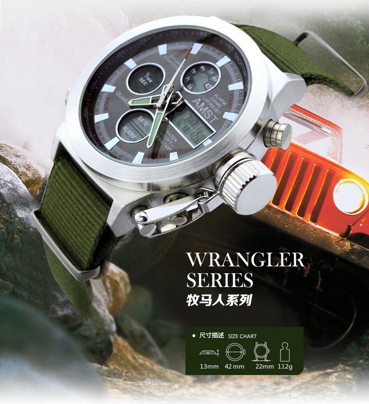 Гаджет  2015 Watches Men Luxury Brand AMST Dive LED Watches Sport Military Watch Genuine Quartz Watch Men Wristwatches Relogio Masculino None Часы
