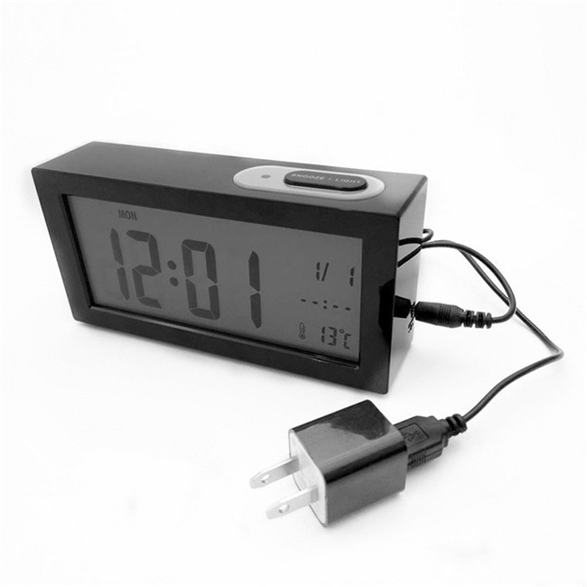 Digital Alarm Clock With Backlight Snooze Function Display Calendar Thermometer2
