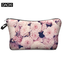 2016 New Fashion 3D Printing Women Makeup Bags With Multicolor Pattern for Traveling easy taking