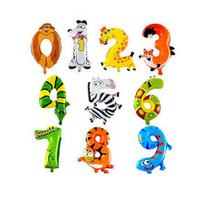 New aluminum film balloon balloon animal balloon child birthday balloon wholesale toy 0-9