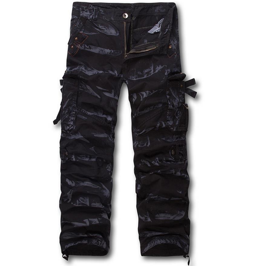 black and white cargo pants