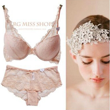 2016 New Arrival Romantic Hot Champagne Brand Lace font b Bra b font font b Sets