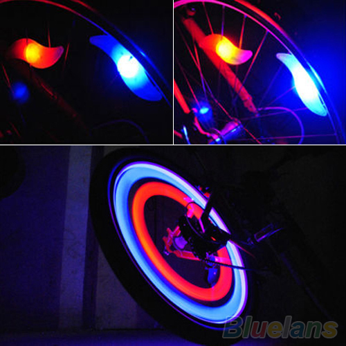 Гаджет  Safety Bright  Cycling Car Wheel Tire Tyre LED Spoke Light Lamp Bike  bicycle light None Спорт и развлечения