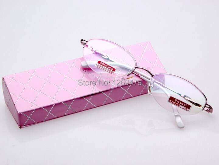 Free Shipping Ms reading glasses Pink reading glasses  presbyopic glasses 200 1.0 1.5  2.0 2.5 3.0 3.5 4.0