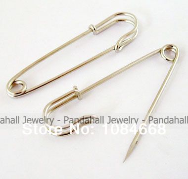 Iron font b Kilt b font Pins Platinum Color 70mm long 18mm wide 6mm thick hole