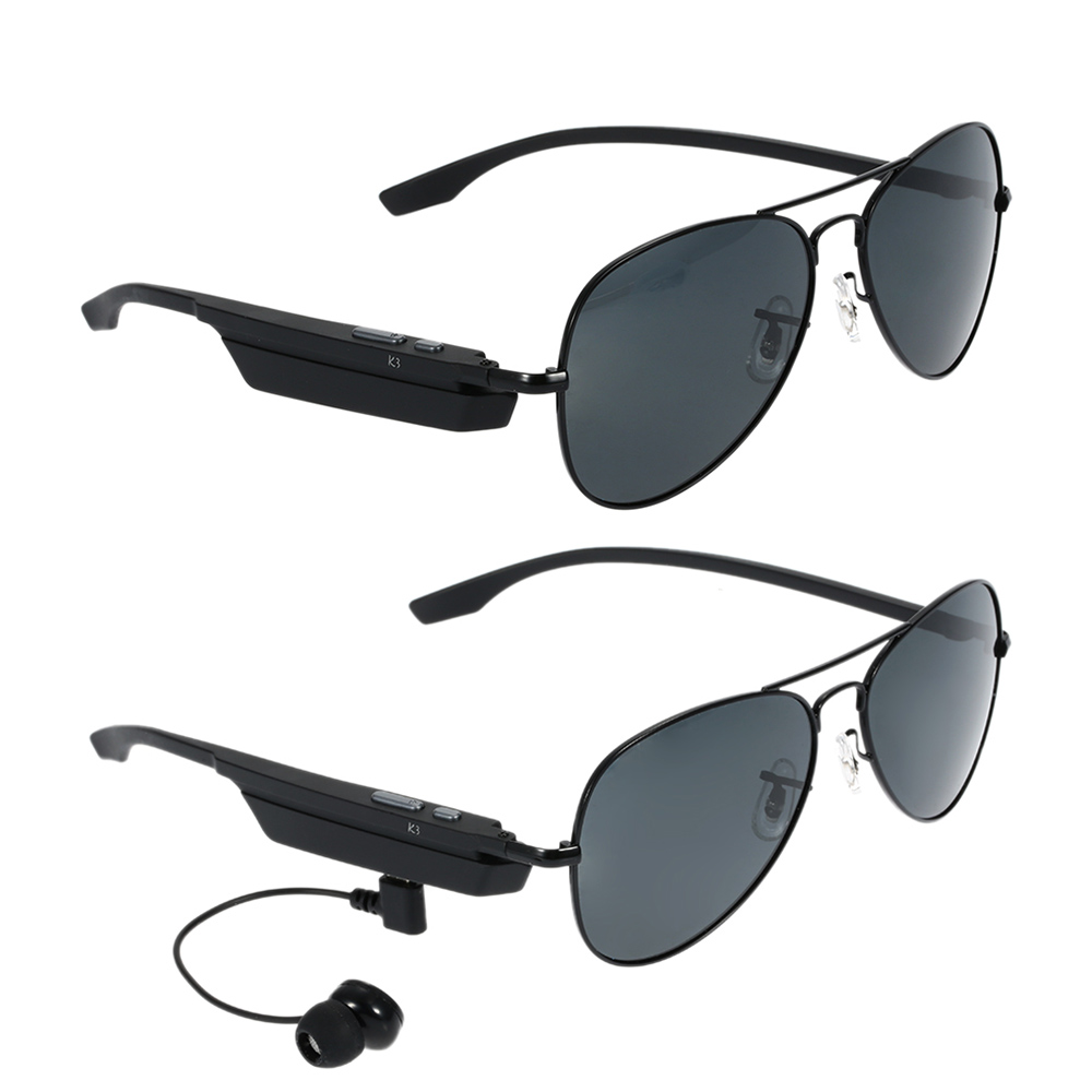 Bluetooth Wireless Sunglasses Wearphone Polarized Glasses Voice Control Phone Ca