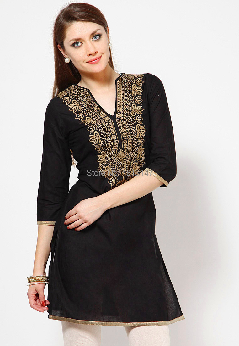 2015 new black imported high quality cotton embroidery clothing blouses s india 2015 new black imported high quality cotton embroidery clothing blouses s india
