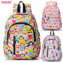2016 Children School Bags For Girls Boy High Quality Children Backpack Cartoon Tsum Primary School Backpack Mochila Infantil