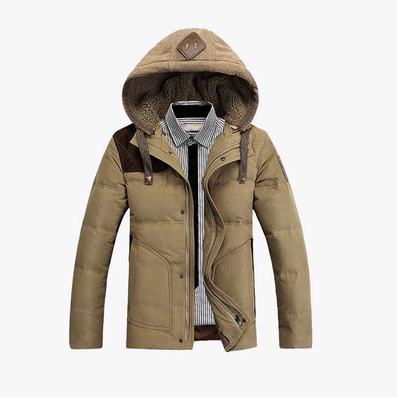AFS JEEP 2015 Winter Jacket Men s Duck Down Coat Men Clothes Winter Outdoor Warm Sport