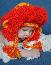 Men and women hand-woven wool baby child lion cartoons can be customized to any size dress hat hat message Remarks