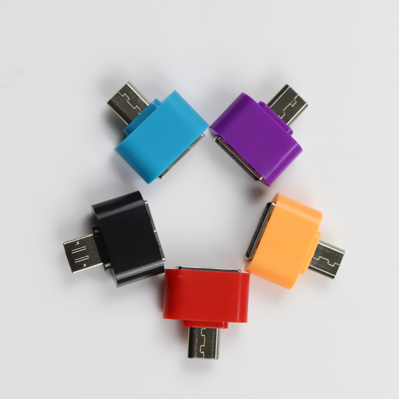 100% тестирование Красочные Мини OTG Кабель USB OTG Адаптер Micro USB к USB Конвертер для Планшетных ПК Android Samsung Xiaomi HTC SONY LG