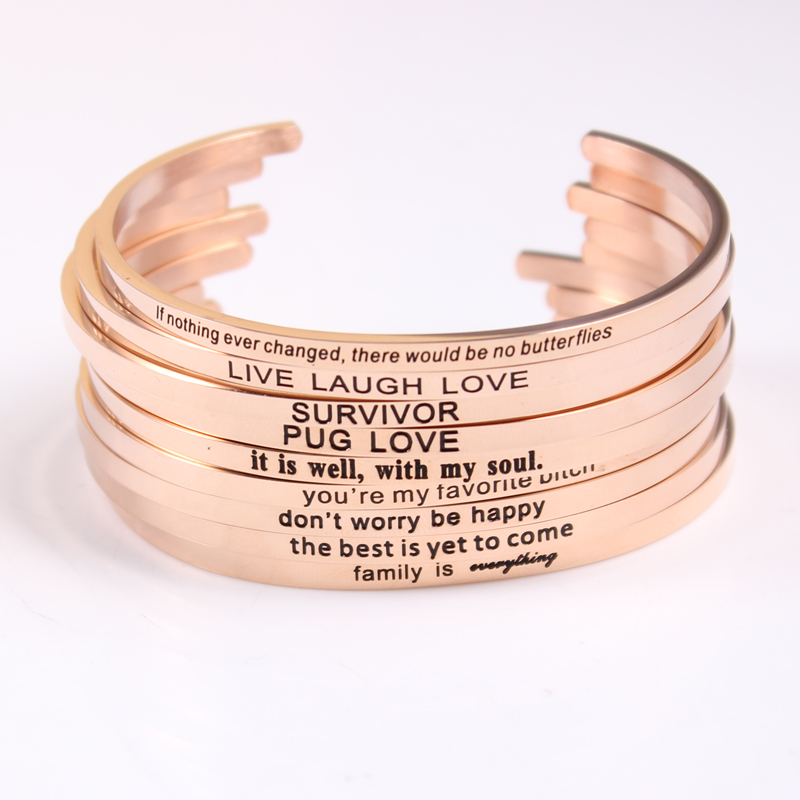inspirational quotes bracelets