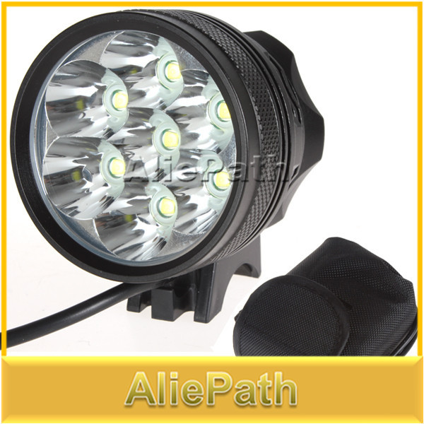 SecurityIng Waterproof 8000Lm 7xCREE XML T6 LED Bright Front Bicycle Light Bike Light Bike 8000mAh Rechargeable