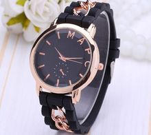 New Luxury Dial Analog Silicone Quartz Watch Fashion Bracelets Women Watches Casual Dress Student Wrist Watch relogio feminino
