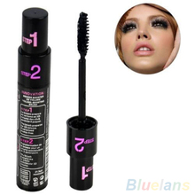 2016 Cosmetic Makeup Black Dual Brush Natural Thicken Curl Eyelash Extension Mascara 8M2C