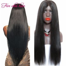 Best custom made 180% full density glueless full lace wig virgin hair brazilian straight /glueless lace front human hair wigs