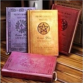 European style Classic Retro Vintage Ocean Star diary 2015 thick notebook blank noteped travel journal organizer daily memos