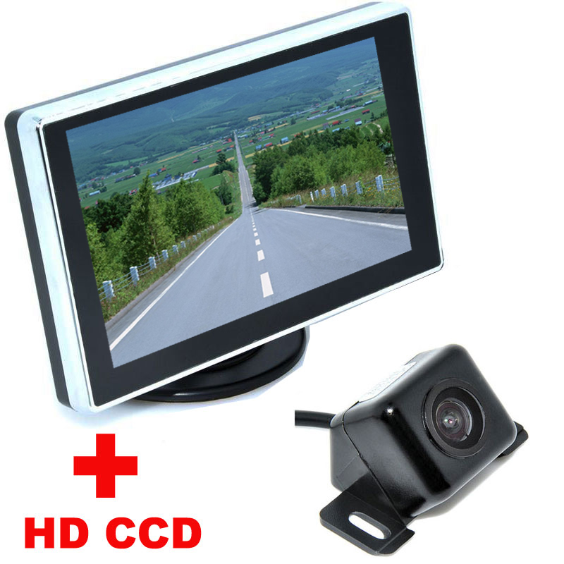 3 5 Color LCD Car Video Monitor With Univesal Nightvision CCD Car Rear View Camera backup