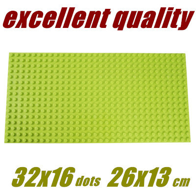 3pcs lot Wange Medium particles Blocks Baseplates 32 16 particles Base plate with size26 13cm Toys
