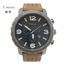 New s waves Wristwatch Quartz Watch Date DZ Men Leather fossiler Casual Fashion Army table Stainless