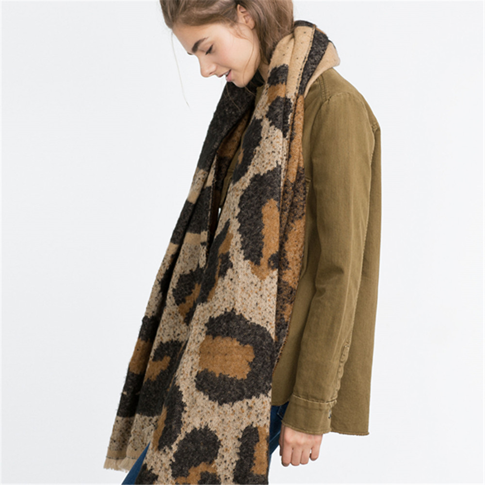 2016 Explosion New Brand Za Women Scarf Leopard Wram Wraps Winter Warm font b Tartan b