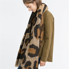 2016 Explosion New Brand Za Women Scarf Leopard Wram Wraps Winter Warm Tartan Shawls 75*200cm