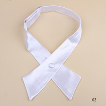 New Design Fashion Elegant Pure Color Unisex Cross Bow Ties For Men Drop Shipping Tie 024