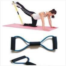Resistance Training Bands Tube Workout Exercise for Yoga 8 Type Hot Sale