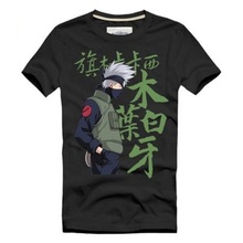Hatake Kakashi T-Shirt 100% Cotton 2016 New Fashion O-Neck Anime Naruto Printed Tee Shirt Short Sleeve Free Shipping