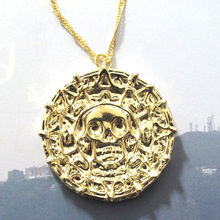 Pirates of the Caribbean Necklace Man eskitme kolye Aztec Skull Pendant Necklace Collares Mujer Man Jewelry