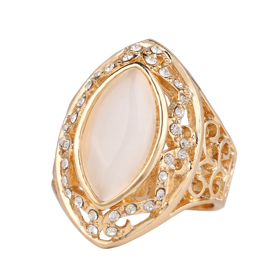 Fashion Jewelry Women Rings Fine Vintage Ring Rhinestone 