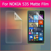 3pcs Anti-Fingerprint front matte films For nokia Microsoft Lumia 535 5″ anti-glare matte screen protector film with clean cloth