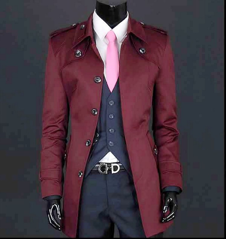 dark red jacket men's