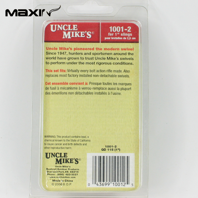 Uncle Mike s Quick Detach Sling Swivels Studs 1001 2 of Hunting Accessories Sets Quick Detachable