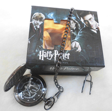Wholesale/Retail Harry Potter Hogwarts Magic  Pocket Watch New In Box Classic Cosplay performance for gift collection