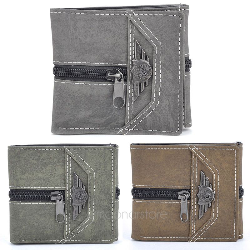 Promotion Casual Wallets For Men New Design Canvas Top Purse Wallet With Coin Bag Wholesale Free ...