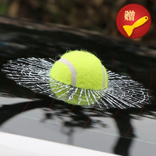 ETIE Car Styling New Design 3D Baseball Car Sticker For Windshield Self Adhesive Vinyl Decals Football Sticker Car Accessories