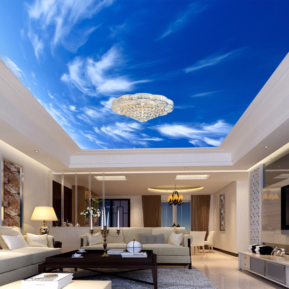 Hoge kwaliteit groothandel plafond cloud muurschilderingen van ...